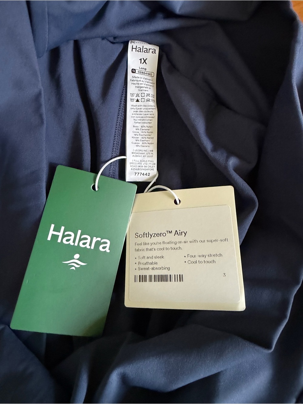 HALARA Navy Blue Athletic Skort Shorts IF YOU KNOW YOU KNOW - Picture 3 of 3